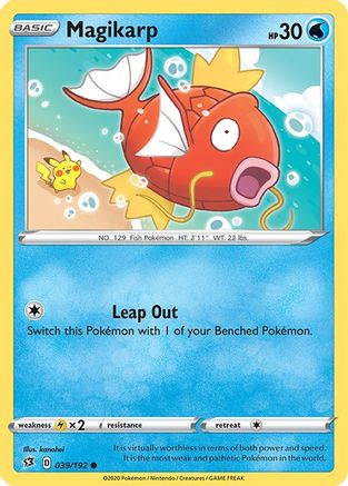 Magikarp 039  - Reverse Holofoil SWSH02 Rebel Clash - Common