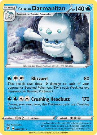 Galarian Darmanitan (048/192) [SWSH02 Rebel Clash] Normal - Rare