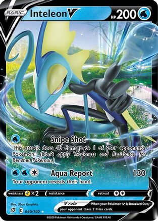 Inteleon V (049/192) [SWSH02 Rebel Clash] Holofoil - Ultra Rare