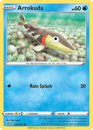 Arrokuda (052/192) [SWSH02 Rebel Clash] Reverse Holofoil - Common