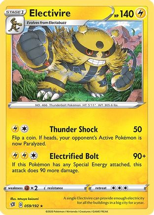 Electivire (059/192) [SWSH02 Rebel Clash] Normal - Rare