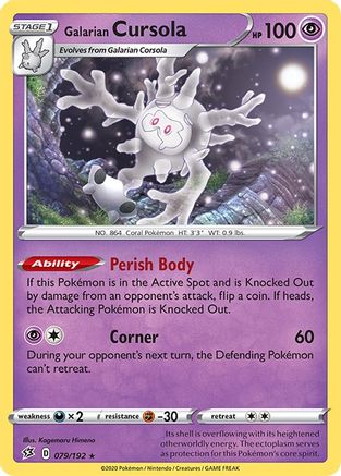 Galarian Cursola (079/192) [SWSH02 Rebel Clash] Reverse Holofoil - Holo Rare