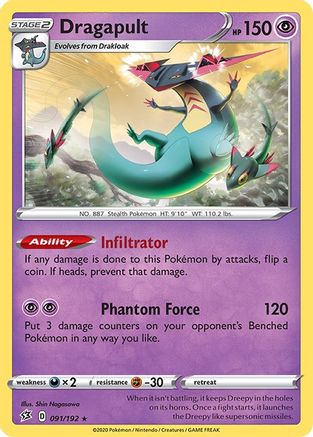 Dragapult (091/192) [SWSH02 Rebel Clash] Holofoil - Holo Rare