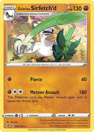 Galarian Sirfetch'd (095/192) [SWSH02 Rebel Clash] Holofoil - Holo Rare