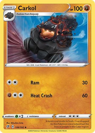 Carkol (106/192) [SWSH02 Rebel Clash] Normal - Uncommon