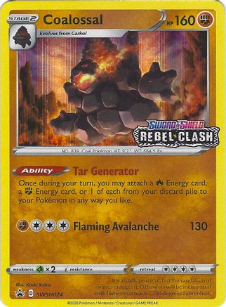 Coalossal - SWSH024 (Prerelease) (SWSH024/307) [SWSH Sword & Shield Promo Cards] Holofoil - Promo