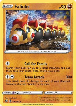 Falinks (109/192) [SWSH02 Rebel Clash] Reverse Holofoil - Uncommon
