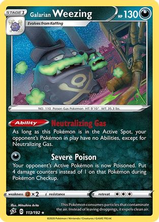 Galarian Weezing (113/192) [SWSH02 Rebel Clash] Reverse Holofoil - Holo Rare