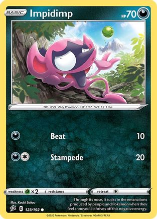 Impidimp (123/192) [SWSH02 Rebel Clash] Normal - Common