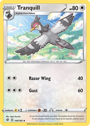 Tranquill (144/192) [SWSH02 Rebel Clash] Normal - Uncommon