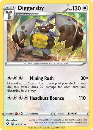 Diggersby (147/192) [SWSH02 Rebel Clash] Normal - Rare