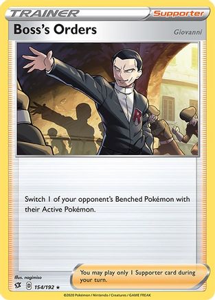 Boss's Orders (154/192) [SWSH02 Rebel Clash] Holofoil - Holo Rare
