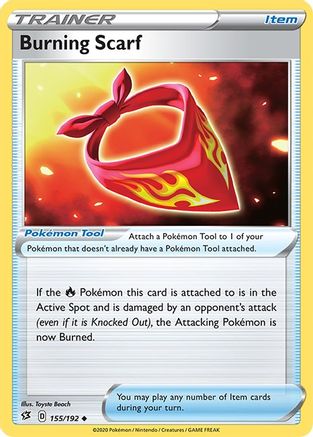 Burning Scarf (155/192) [SWSH02 Rebel Clash] Reverse Holofoil - Uncommon