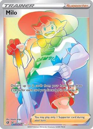 Milo (Secret) (201/192) [SWSH02 Rebel Clash] Holofoil - Secret Rare