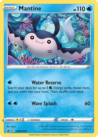 Mantine (SWSH026/307) [SWSH Sword & Shield Promo Cards] Holofoil - Promo