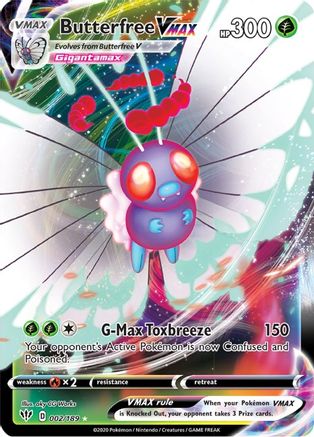 Butterfree VMAX (002/189) [SWSH03 Darkness Ablaze] Holofoil - Ultra Rare