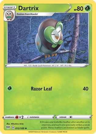 Dartrix (012/189) [SWSH03 Darkness Ablaze] Normal - Uncommon