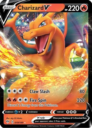 Charizard V (019/189) [SWSH03 Darkness Ablaze] Holofoil - Ultra Rare