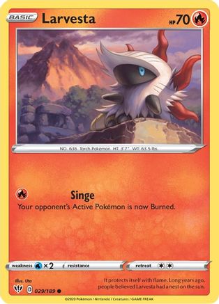 Larvesta (029/189) [SWSH03 Darkness Ablaze] Normal - Common