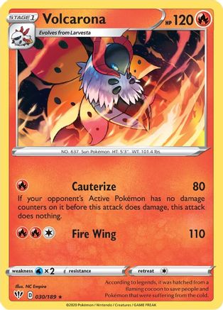 Volcarona (030/189) [SWSH03 Darkness Ablaze] Normal - Rare