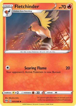 Fletchinder (031/189) [SWSH03 Darkness Ablaze] Normal - Uncommon