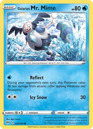 Galarian Mr. Mime (035/189) [SWSH03 Darkness Ablaze] Normal - Common