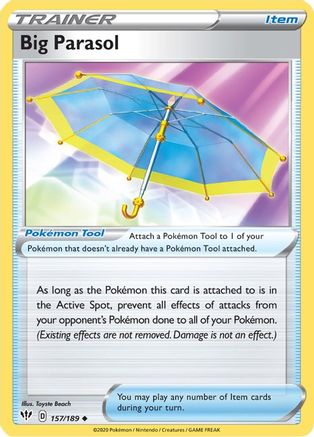 Big Parasol (157/189) [SWSH03 Darkness Ablaze] Reverse Holofoil - Uncommon