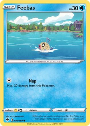 Feebas (038/189) [SWSH03 Darkness Ablaze] Normal - Common