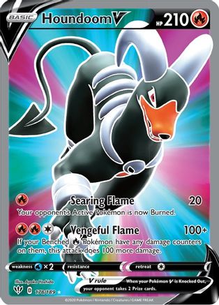 Houndoom V (Full Art) (178/189) [SWSH03 Darkness Ablaze] Holofoil - Ultra Rare