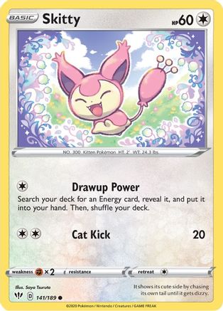 Skitty (141/189) [SWSH03 Darkness Ablaze] Normal - Common