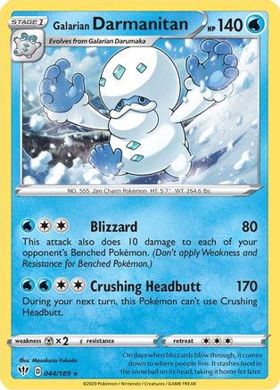Galarian Darmanitan (044/189) [SWSH03 Darkness Ablaze] Normal - Rare