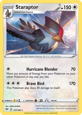 Staraptor (147/189) [SWSH03 Darkness Ablaze] Normal - Rare