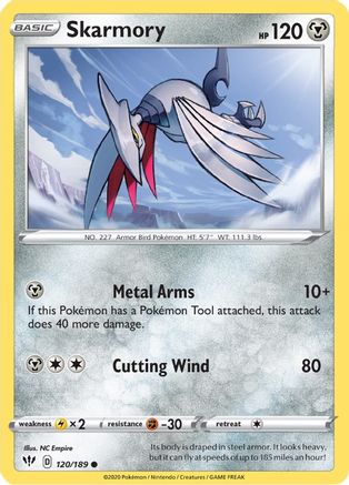 Skarmory (120/189) [SWSH03 Darkness Ablaze] Normal - Common
