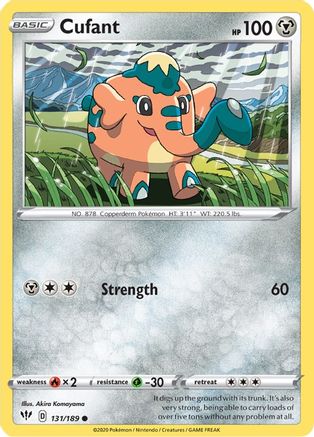 Cufant (131/189) [SWSH03 Darkness Ablaze] Normal - Common