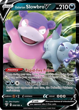 Galarian Slowbro V (099/189) [SWSH03 Darkness Ablaze] Holofoil - Ultra Rare