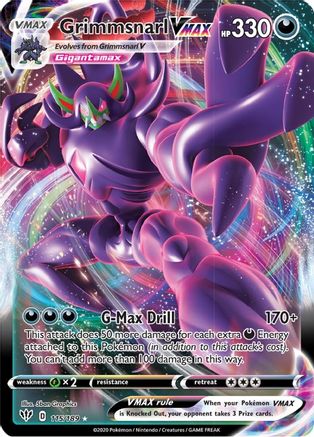 Grimmsnarl VMAX (115/189) [SWSH03 Darkness Ablaze] Holofoil - Ultra Rare