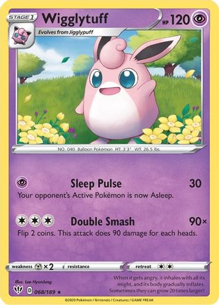 Wigglytuff (068/189) [SWSH03 Darkness Ablaze] Reverse Holofoil - Rare