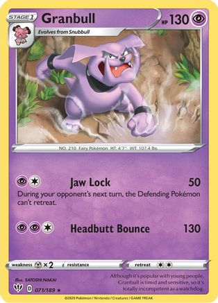 Granbull (071/189) [SWSH03 Darkness Ablaze] Normal - Rare