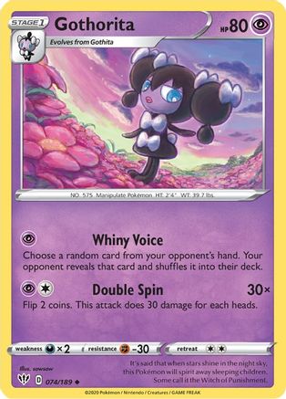 Gothorita (074/189) [SWSH03 Darkness Ablaze] Normal - Uncommon