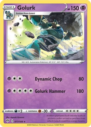 Golurk (077/189) [SWSH03 Darkness Ablaze] Normal - Rare