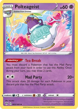 Polteageist (083/189) [SWSH03 Darkness Ablaze] Normal - Uncommon