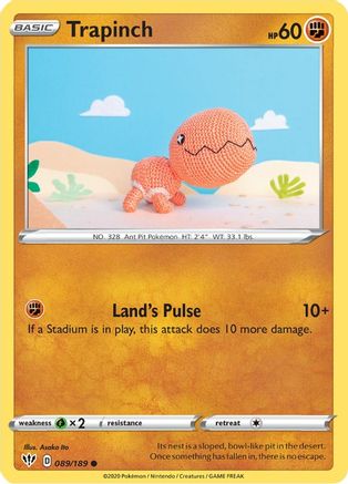 Trapinch (089/189) [SWSH03 Darkness Ablaze] Normal - Common