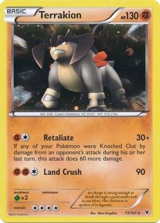 Terrakion (Cosmos Holo) (73/101) [Blister Exclusives] Holofoil - Promo