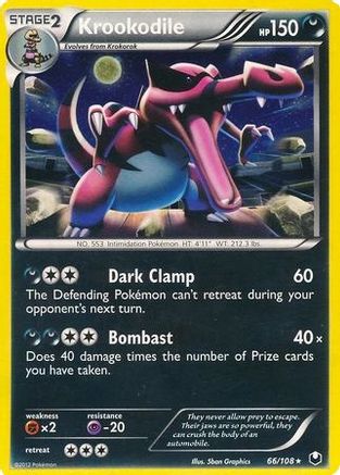 Krookodile (Cosmos Holo) (66/108) [Blister Exclusives] Holofoil - Promo