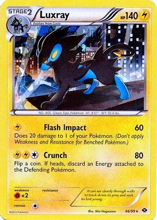 Luxray - 46/99 (Cracked Ice Holo)/99  - Holofoil Blister Exclusives - Promo