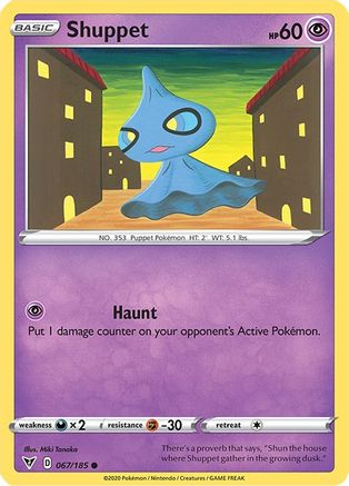Shuppet 067/185  SWSH04 Vivid Voltage - Common