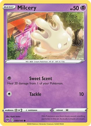 Milcery 080/185  - Reverse Holofoil SWSH04 Vivid Voltage - Common