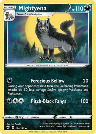 Mightyena 104/185  SWSH04 Vivid Voltage - Uncommon