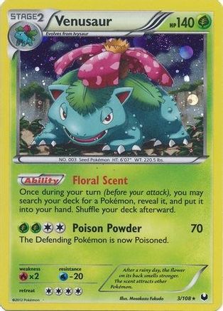 Venusaur (Cosmos Holo) (3/108) [Blister Exclusives] Holofoil - Promo