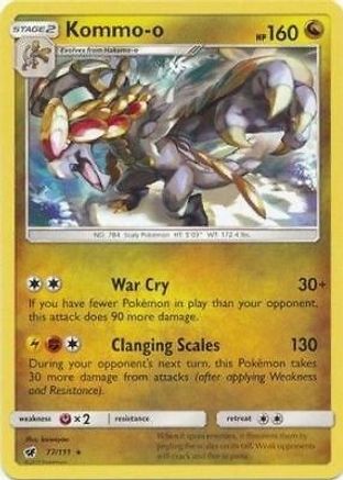 Kommo-o (Cracked Ice Holo) (77/111) [Deck Exclusives] Holofoil - Rare